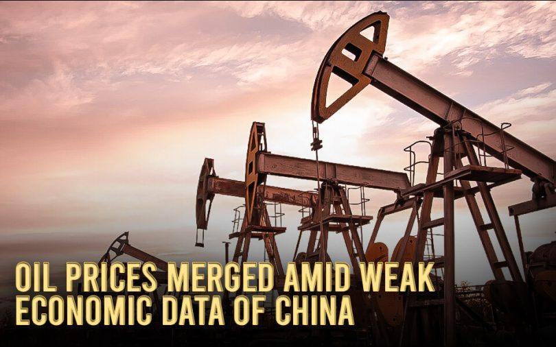 Oil prices merged amid weak economic data of China