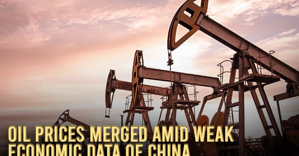 Oil prices merged amid weak economic data of China