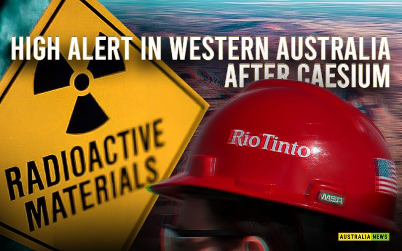 High alert in western Australia after Caesium