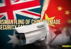 dismantling of Chinese-made security cams