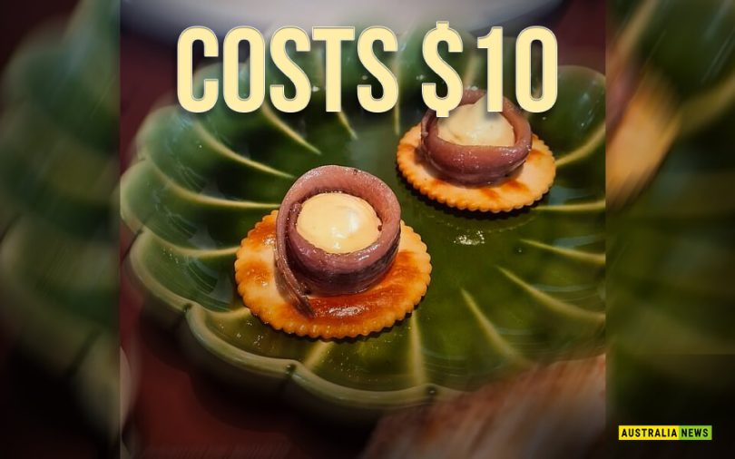 Fancy restaurant Kiln features a Jatz appetizer that costs $10.