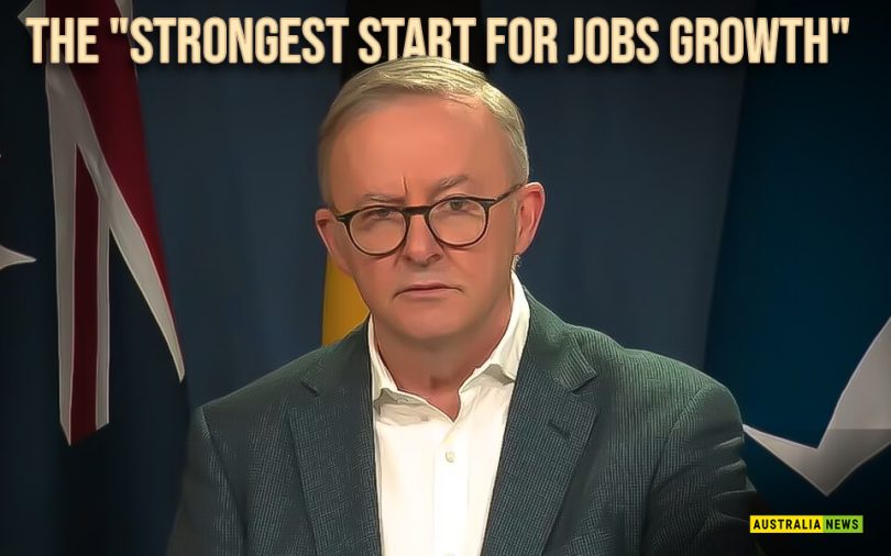 The strongest start for jobs growth of any Australian government is praised by Labor.