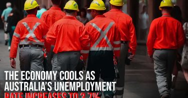 The economy cools as Australia’s unemployment rate increases to 3.7%.