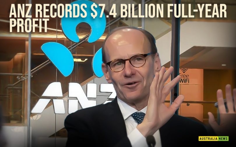 ANZ records $7.4 billion full-year profit